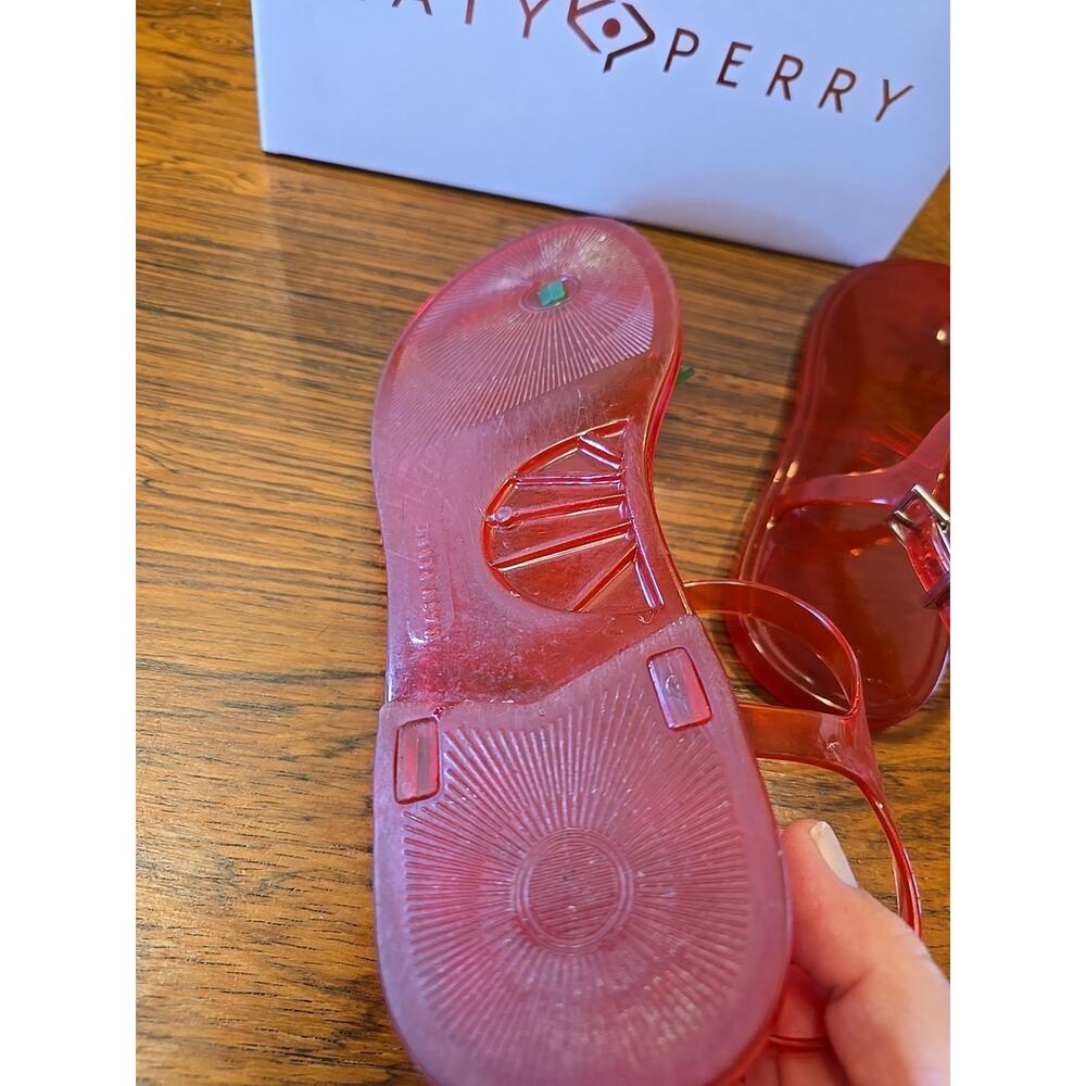 Katy Perry Geli Palm Tree Sandal Red / Green 8 - Picture 10 of 14